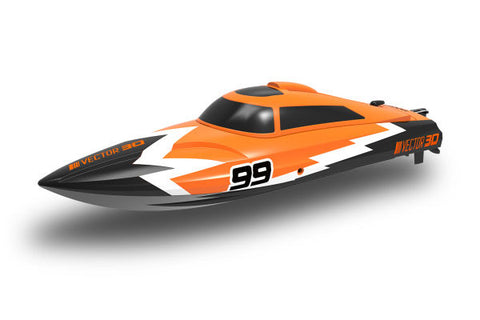 VECTOR SR30 RENNBOOT BRUSHED 2S - RTR MOTOSCAFO - ORANGE