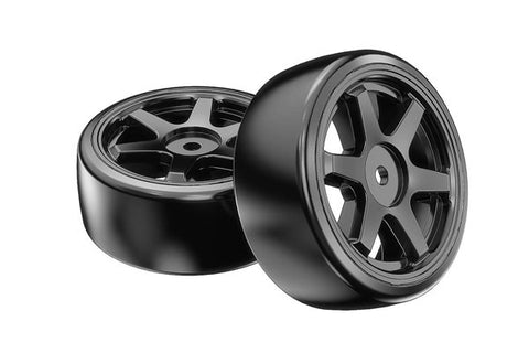 GOMME INCOLLATE SU CERCHI NERI DA DRIFT - MX-1415C