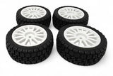 GOMME DA RALLY INCOLLATE SU CERCHIO BIANCO - MX-P103003