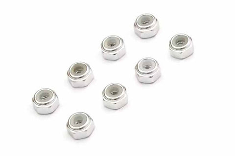 DADI RUOTA AUTOBLOCCANTI M2 ALLUMINIO - SILVER - MZW128S