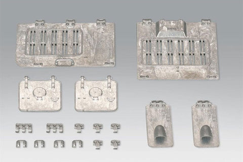 RADIATORE E COPERTURA DELLA VENTOLA IN METALLO PANZER IV - OP-03004