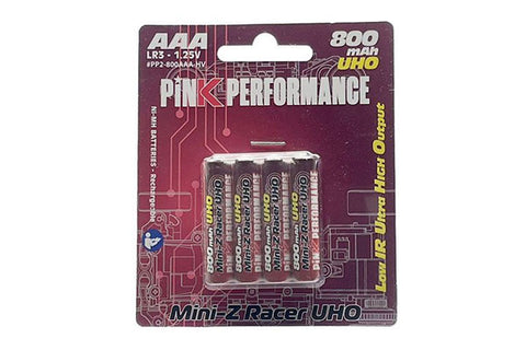 BATTERIE RICARICABILI MINISTILO AAA - 800 mAh UHO 1,25V - 4 PEZZI