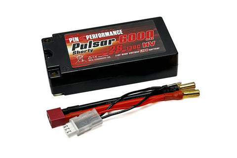 PULSAR SHORTY BATTERIA LIPO 2S 7,6V HV 6000MAH 130C [5MM]
