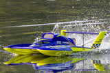 MISS ILLINOIS U-34 BRUSHLESS 34"- RTR IDROVOLANTE - BLU/GIALLO