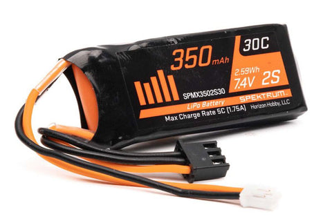 BATTERIA LIPO 7,4v 350 MAH 30C - PH 2.0 - SPMX3502S30