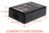 S100 SMART CHARGER 1X100W - CON  ALIMENTATORE GAN 65W - 1-6A - LIPO [LI-XX] 1/4S
