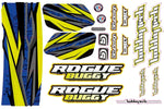 FOGLIO ADESIVI ROGUE BUGGY GIALLO - STICK-RGBUG-YE