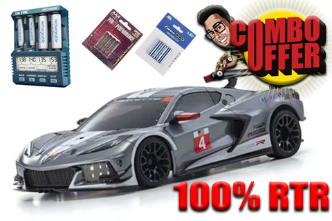 COMBO 100% RTR MR-04 - CORVETTE C8-R - GM/WHITE