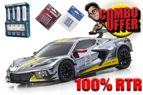 COMBO 100% RTR MR-04 - CORVETTE C8-R 20TH A - CROME