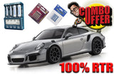 COMBO 100% RTR MR-04 - PORSCHE 911 GT3 RS - SILVER