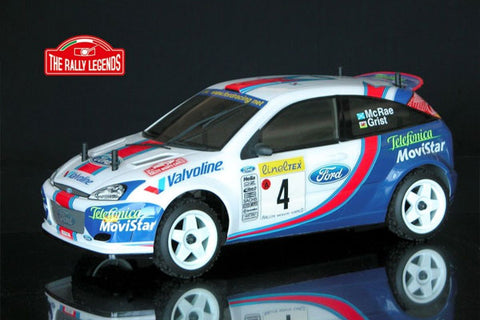 THE RALLY LEGENDS - FORD FOCUS WRC RALLY MCRAE-GRIST 2001 - RTR RALLY 1:10