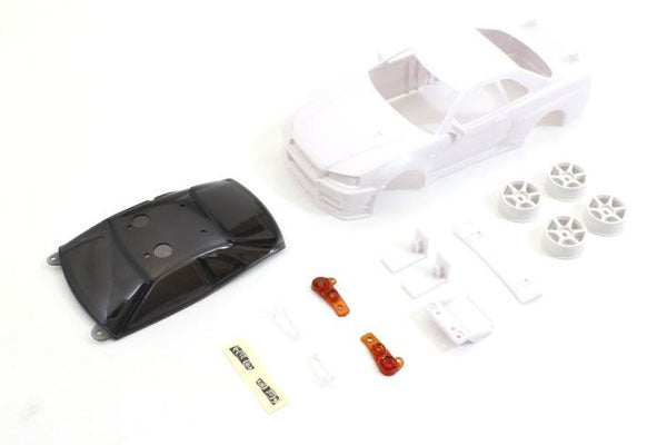 FR] KYOSHO CARROZZERIA Nissan Skyline GT-R R34 Mini-Z + Cerchi 4WD Non