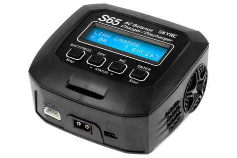 SKYRC CARICABATTERIE S65 - AC 65W 6A - LIPO 2/4S NIMH 6/8S [LI-XX / NI-XX / PB]