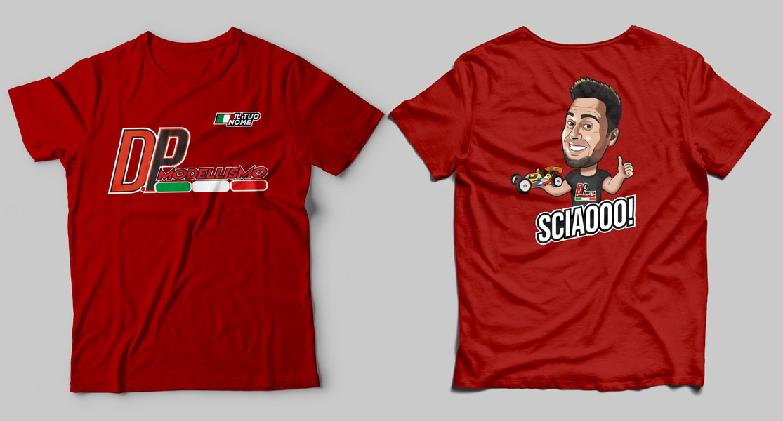 T-Shirt Donna Personalizzata Rossa - Taglia M - Stampa Testo, Foto E Immagini - Prodotta In Italia - Consegna Veloce - 2